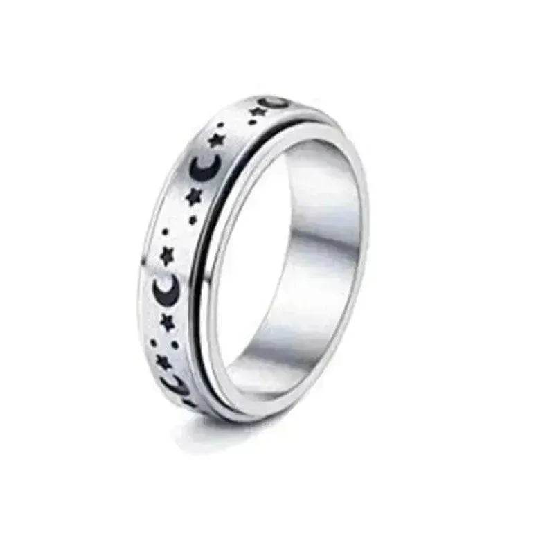 Stainless Steel Rotatable Elegant & Relieve Anxiety Rings - EX-STOCK Canada