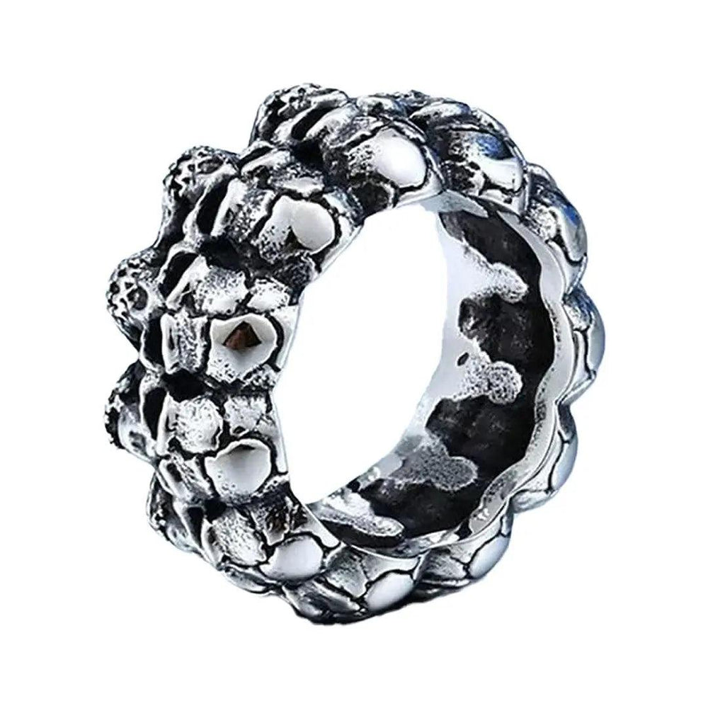 SteelTime Herren Edelstahl Gothic Vintage Biker Skelettkopf RingEX-STOCK Canada