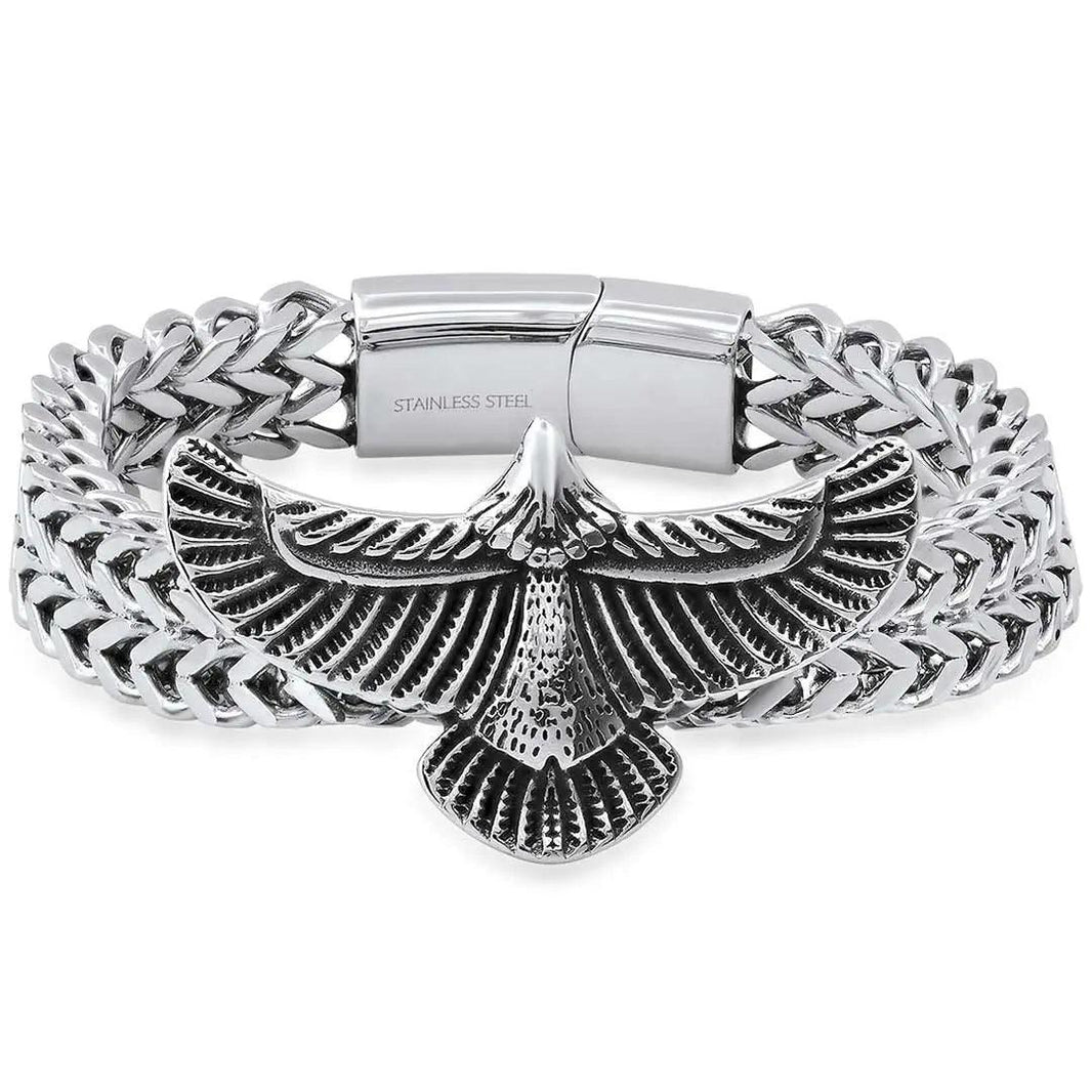 Braccialetto Aquila in Catena di Grano a 2 Fili SteeltimeEX-STOCK Canada