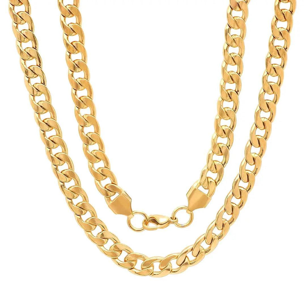 Steeltime Classic Chain Necklace | Stainless Steel & 18K Gold Plated