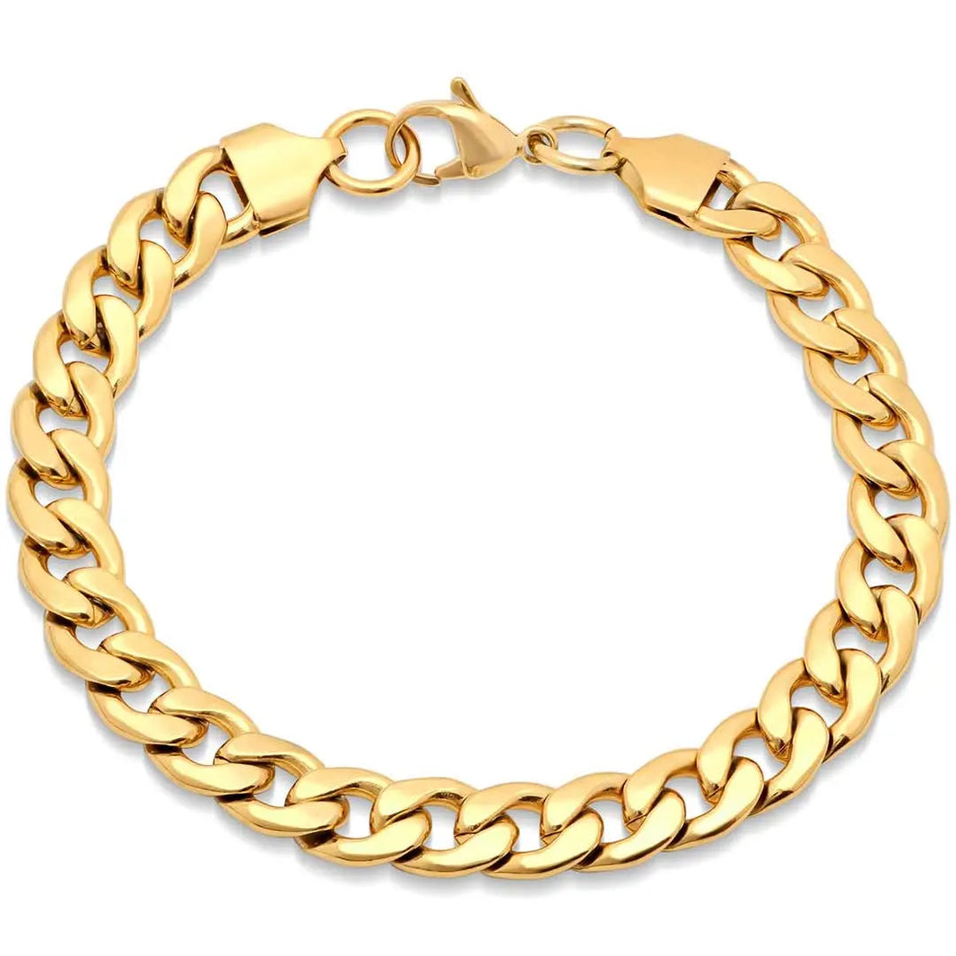 Bracelet cubain classique SteeltimeEX-STOCK Canada