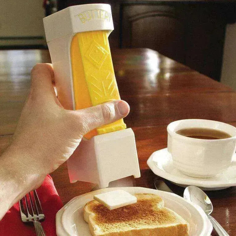 Pousser Beurre Coupe Fromage Trancheur Distributeur à Un Bouton Boîte de Rangement - EX-STOCK Canada