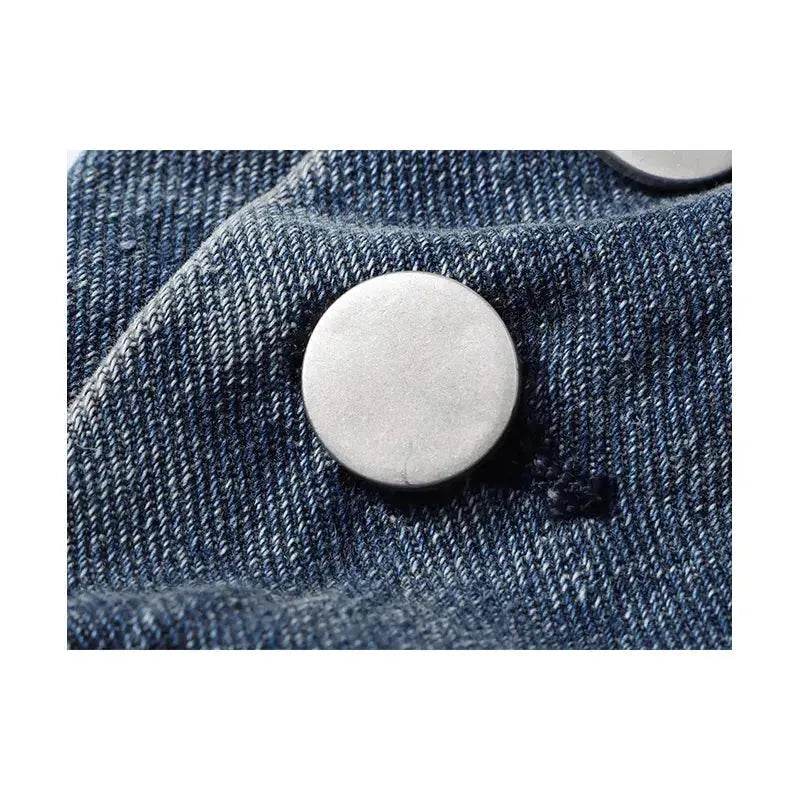 Straight Leg Wide Leg Denim Strap Pants - EX-STOCK Canada