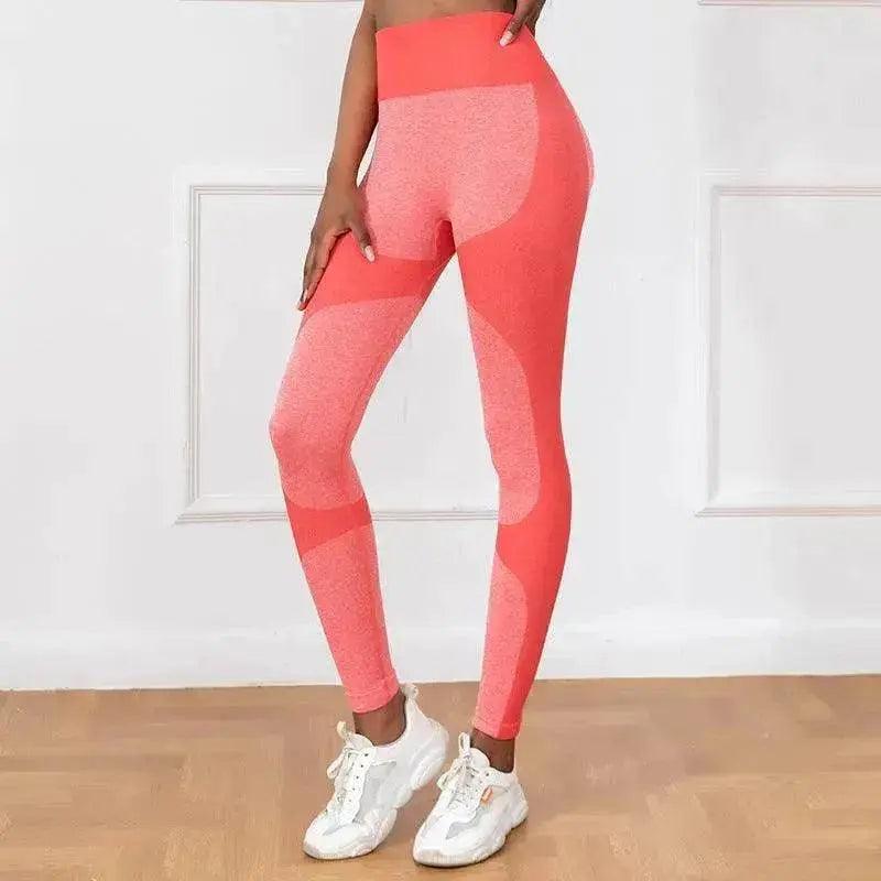 Pantaloni da yoga a righe stampati, vita alta, leggings senza cuciture, elasticizzati, sollevamento glutei, asciugatura rapida, pantaloni sportivi da corsa e fitness, abbigliamento femminile - EX-STOCK Canada