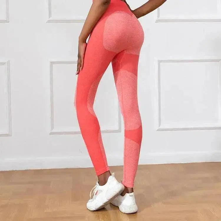 Pantaloni da yoga a righe stampati, vita alta, leggings senza cuciture, elasticizzati, sollevamento glutei, asciugatura rapida, pantaloni sportivi da corsa e fitness, abbigliamento femminile - EX-STOCK Canada