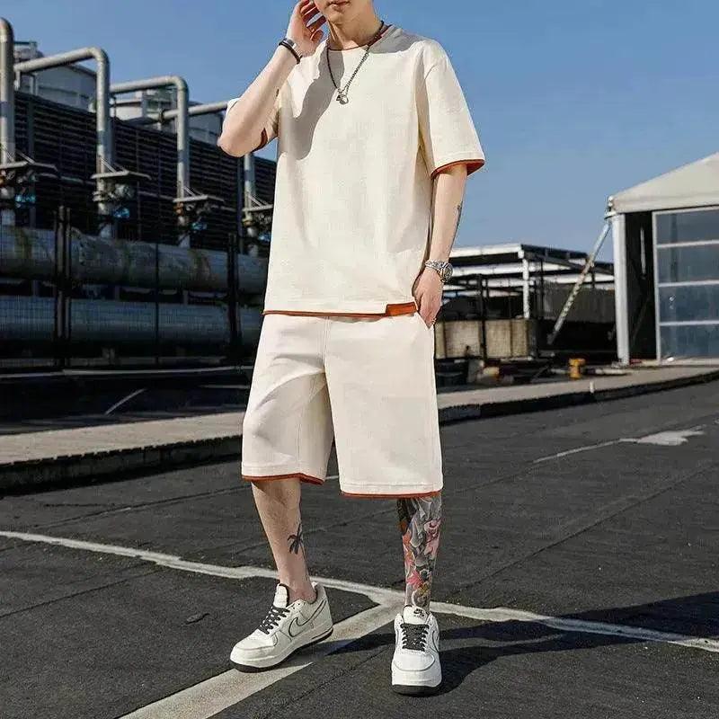Maglietta Estiva Elegante a Maniche Corte per Uomo - EX-STOCK Canada