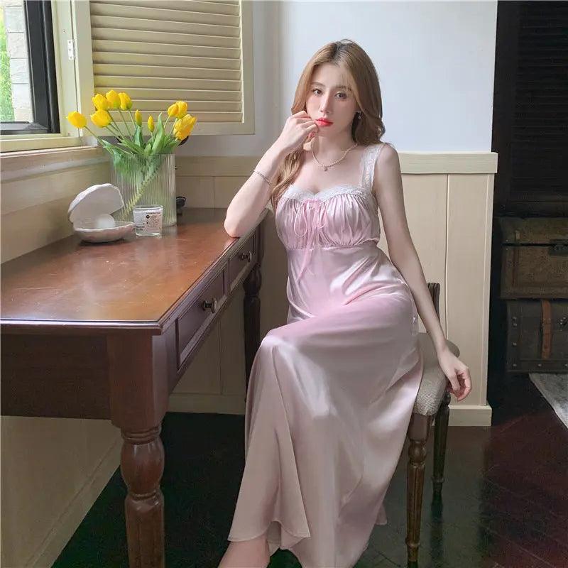 Summer French Silk Pajamas For Women - EX-STOCK Canada