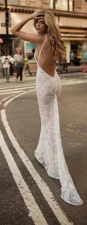 Summer Halter Sleeveless Long Dress Elegant Charming Backless Lady Party Dress Women - EX-STOCK Canada