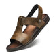 Summer Men's Leather Sandals Plus Size Roman Beach Shoes - EX-STOCK Canada