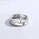 Sun Moon Couple Ring Sterling Silver Luxury Niche Design Sense Ring - EX-STOCK Canada