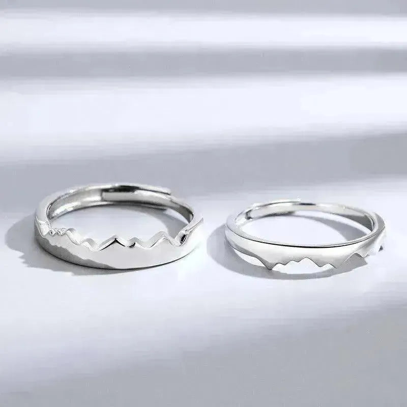 Sun Moon Couple Ring Sterling Silver Luxury Niche Design Sense Ring - EX-STOCK CANADA
