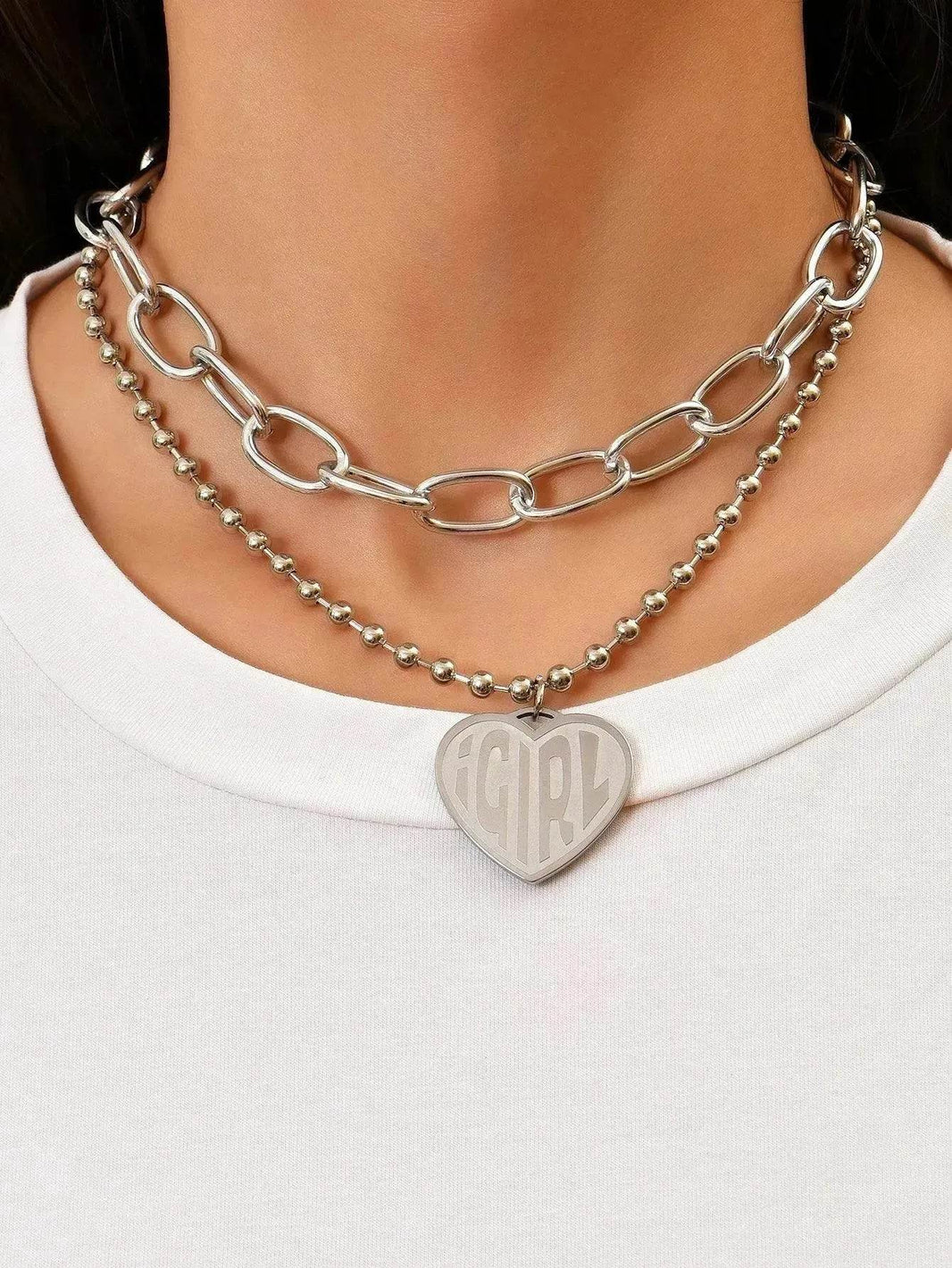 Sweet Commuter Student Necklace Pure Color Women's Jewelry - EX-STOCK Canada