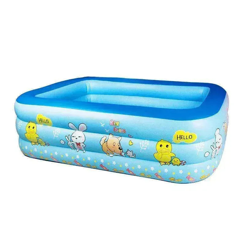 Piscina engrosada, piscina inflable de tamaño completo sobre el suelo para la familia Kiddle, para adultos, niños, bebés, inflable para el patio trasero, jardín, fiesta - EX-STOCK CANADA