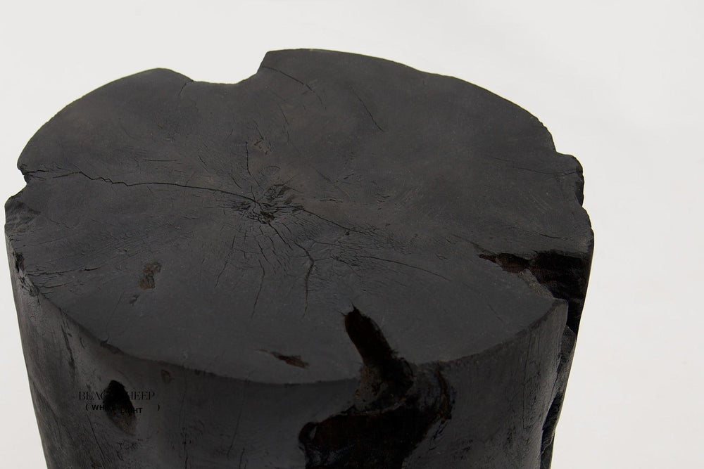 Burnt Teak Round Side Table or Stool EX-STOCK Canada