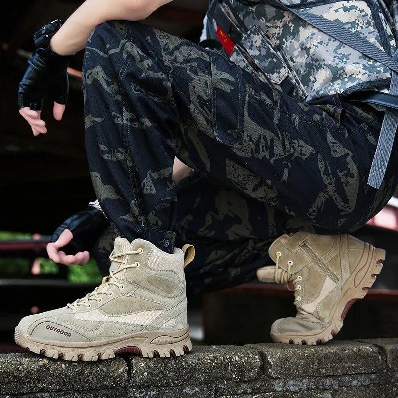 Stivali Tattici da Combattimento Militari in Pelle da Uomo Esercito U.S.A. Caccia EquitazioneEX-STOCK Canada