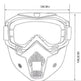 Tactical goggles for motorcycle helmet - EX-STOCK Canada
