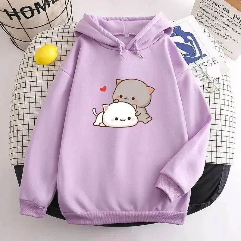 Teen's Candy Colors Cute Kawaii Loose Hoodie Sweater - EX-STOCK Canada