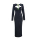 Temperament Long Sleeve Bandage Tight European And American Diamond Dinner Dress EX-STOCK Canada