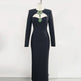 Temperament Long Sleeve Bandage Tight European And American Diamond Dinner Dress EX-STOCK Canada