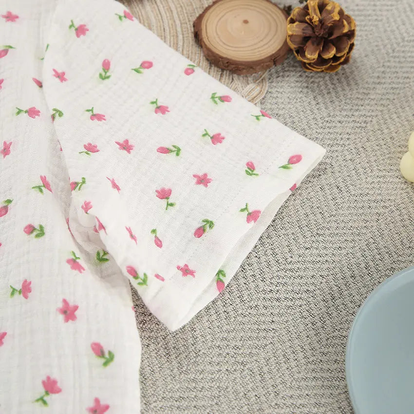 Thin Cotton Printed Comfortable Loose Breathable Short-sleeved Shorts Summer Pajamas Home Wear For Women - EX-STOCK Canada