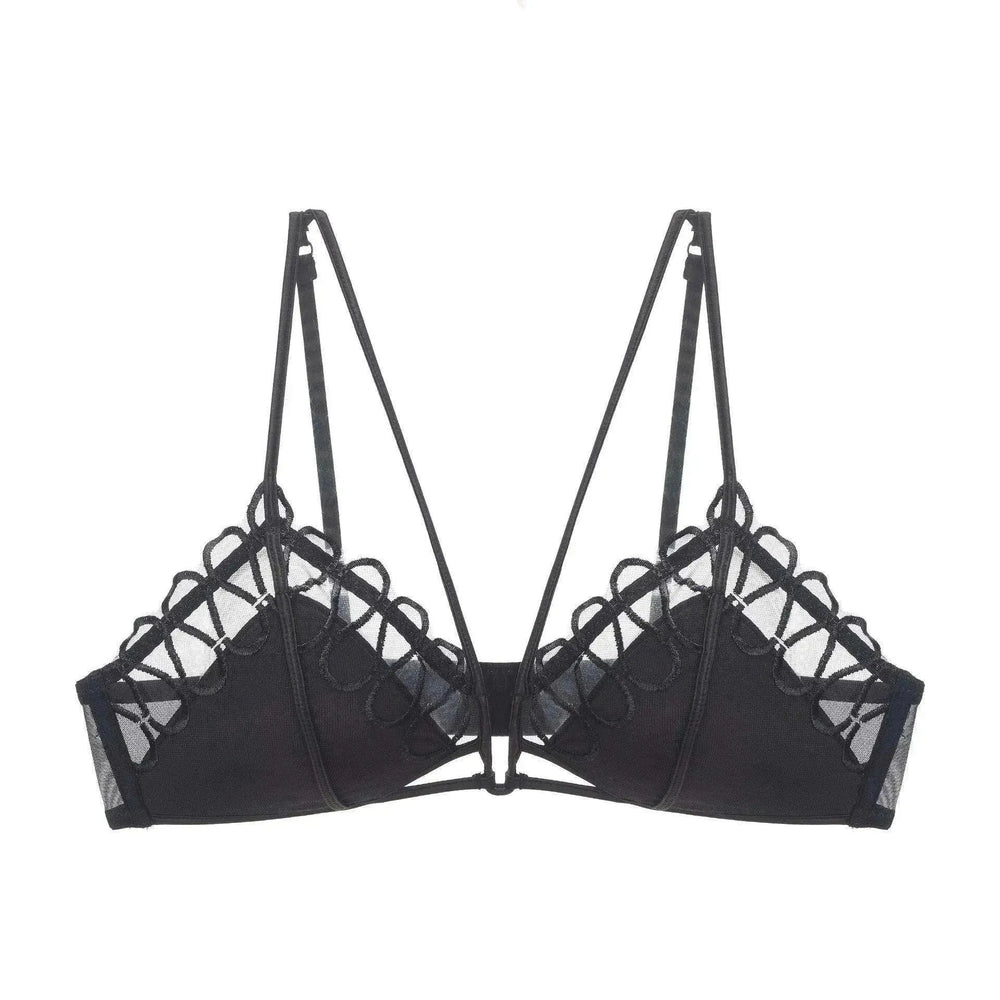Thin Lace Comfortable Back Shaping Bra Set - EX-STOCK CANADA