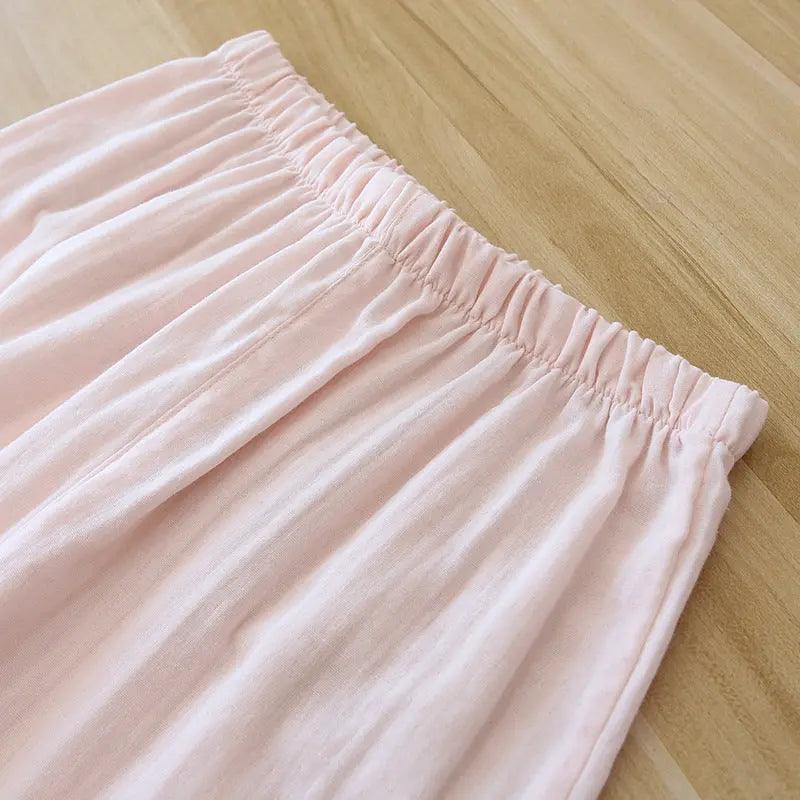 Three-piece Cotton Gauze Pajamas For Women - EX-STOCK Canada