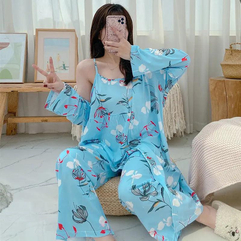 Pyjama maison trois pièces pour femmes - EX-STOCK Canada