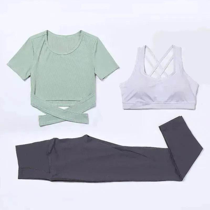 Combinaison de vitesse trois pièces pour tenue de gym et yoga - EX-STOCK Canada