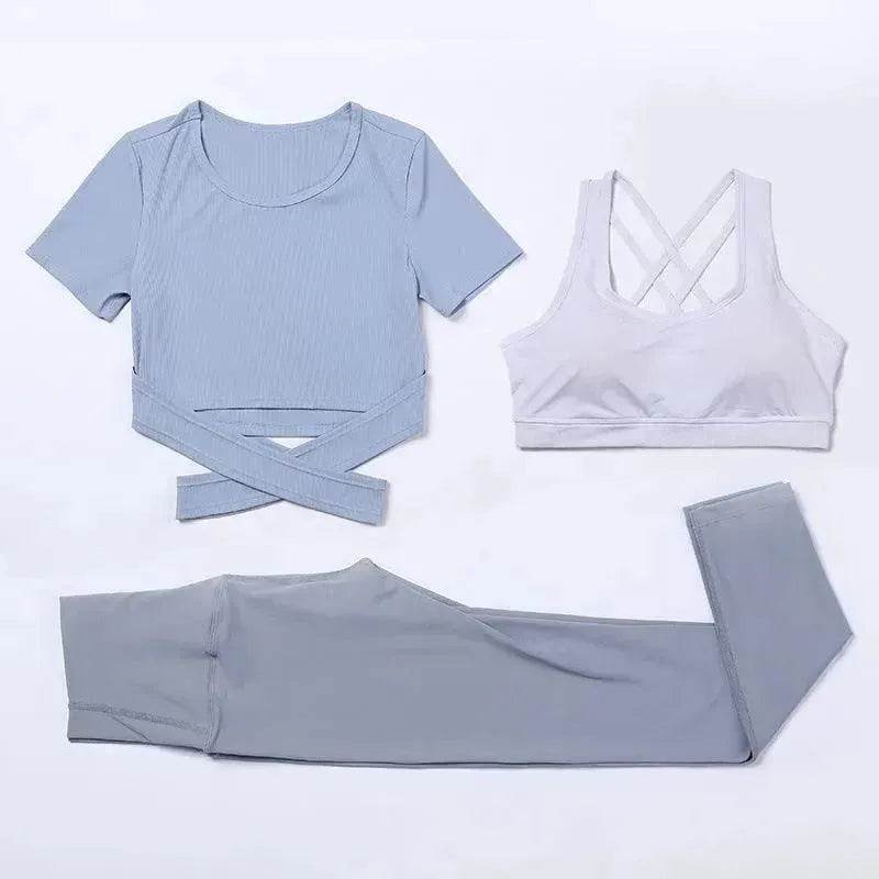 Combinaison de vitesse trois pièces pour tenue de gym et yoga - EX-STOCK Canada