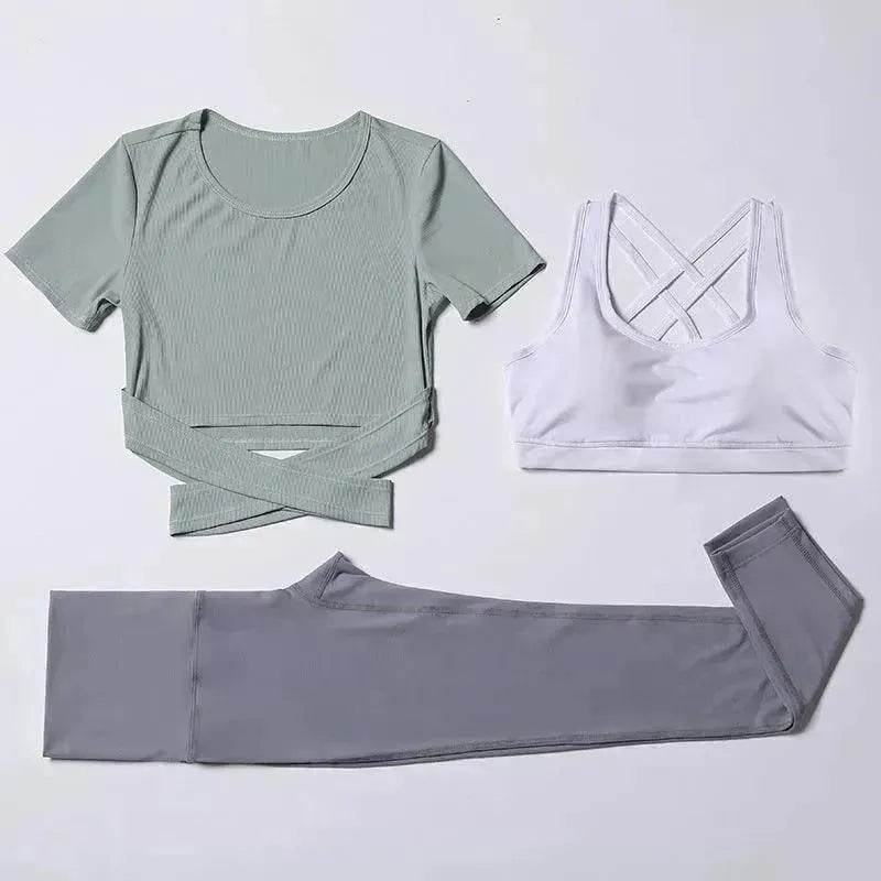 Combinaison de vitesse trois pièces pour tenue de gym et yoga - EX-STOCK Canada