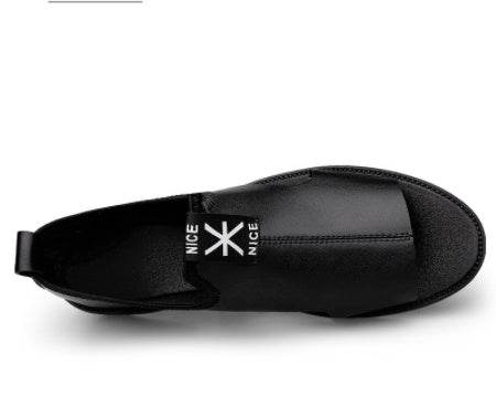 Toed First Layer Cowhide Sandals Men's Bag Heel Side Empty Leather Beach Non-slip Wear-resistant  EX-STOCK CANADA