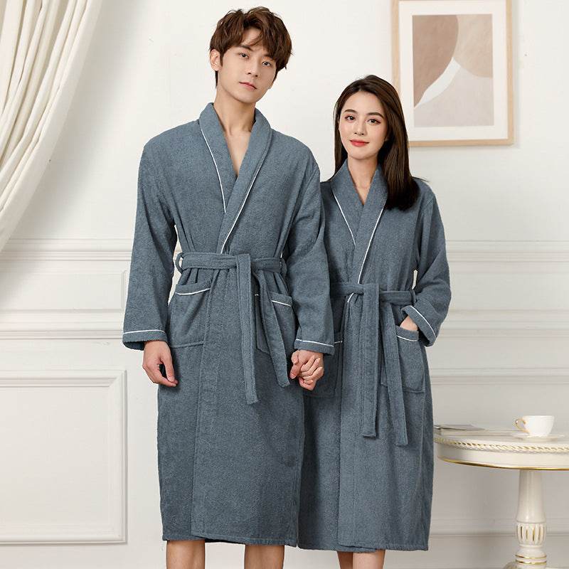 Towel Material Bathrobe Men's And Women's Pajamas EX-STOCK CANADA
