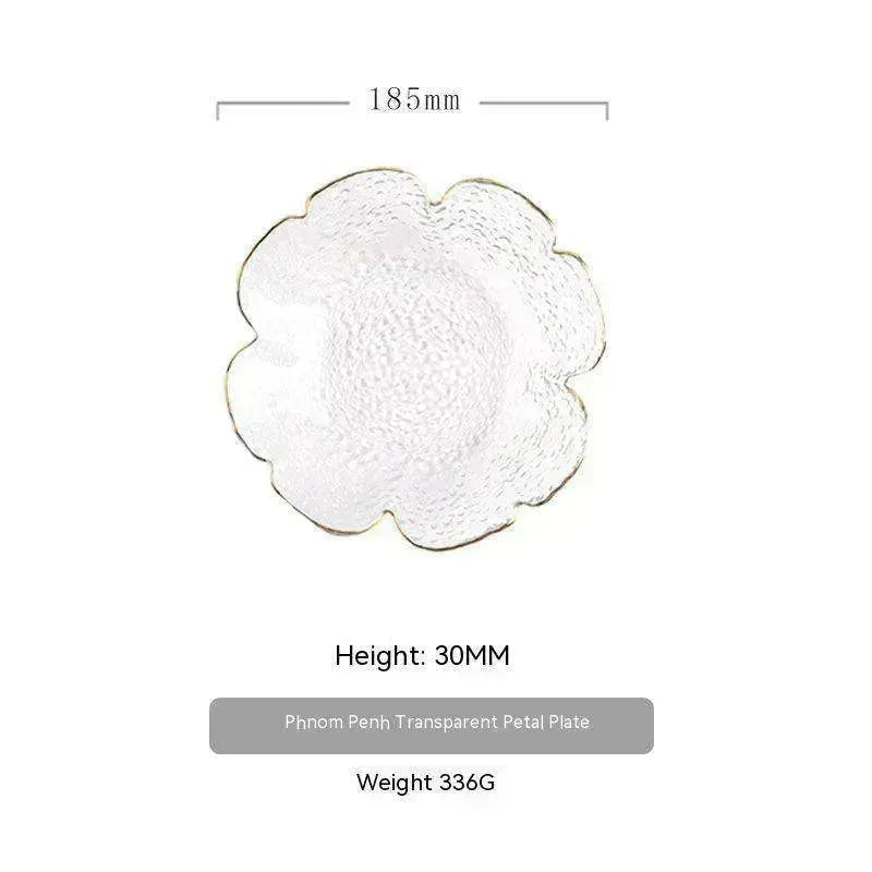 Traditional Japanese Style Hammer Pattern Petal Glass Bowl Set - EX-STOCK CANADA