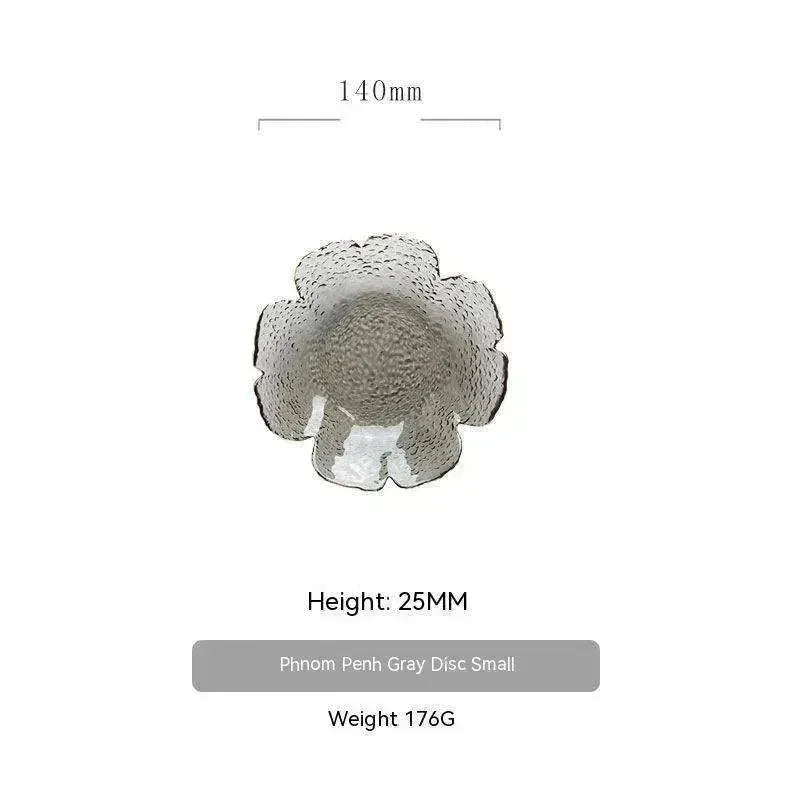 Traditional Japanese Style Hammer Pattern Petal Glass Bowl Set - EX-STOCK CANADA