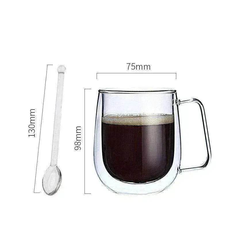 Transparent Double Coffee Cup Mug - EX-STOCK Canada