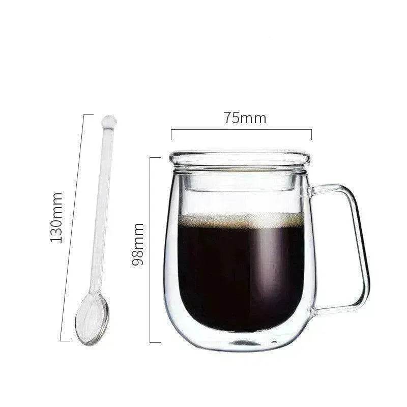 Transparent Double Coffee Cup Mug - EX-STOCK Canada