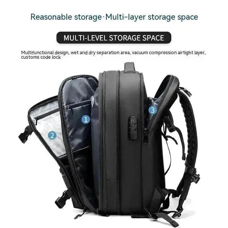 Reiserucksack Herren Business Multifunktions-Computer Tasche Vakuum-Kompression Rucksack mit großem Fassungsvermögen - EX-STOCK Canada