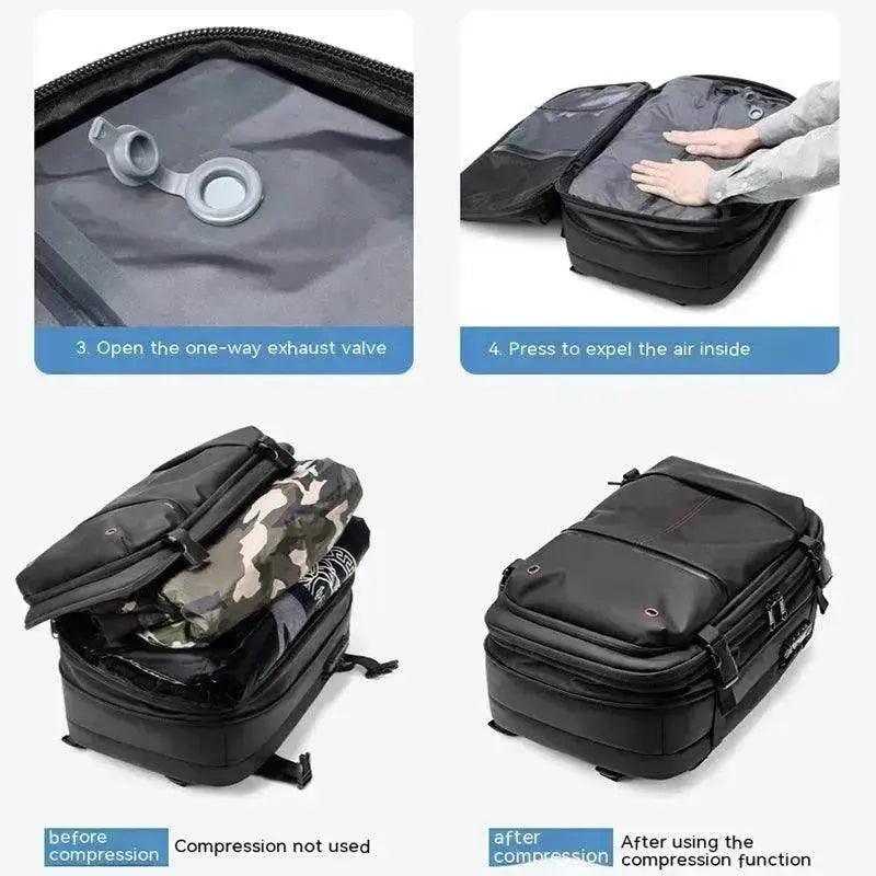 Reiserucksack Herren Business Multifunktions-Computer Tasche Vakuum-Kompression Rucksack mit großem Fassungsvermögen - EX-STOCK Canada