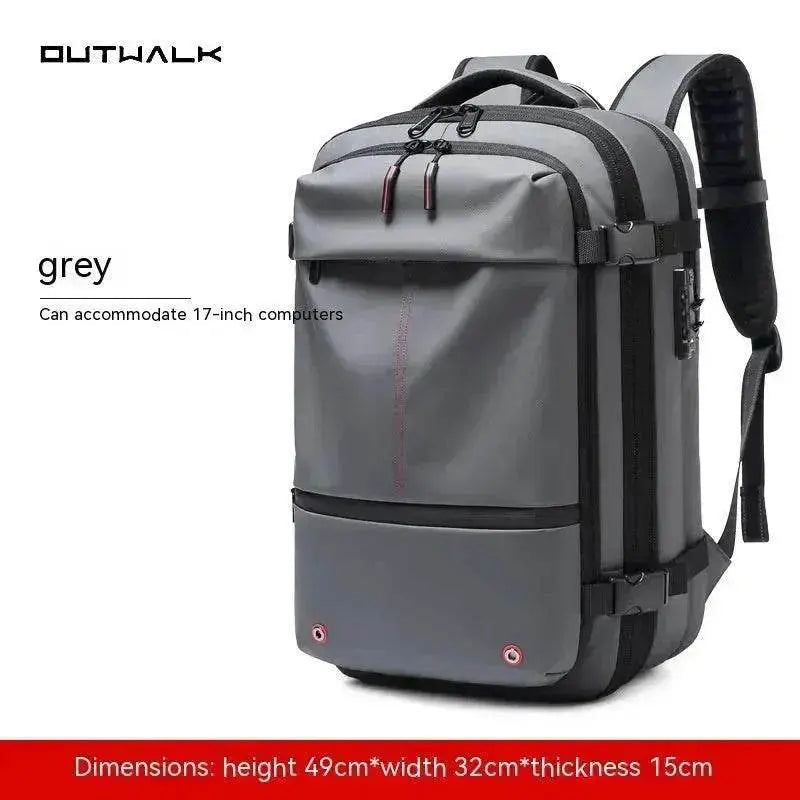 Travel Backpack Men's Business Multifunction Computer Bag Vacuum Compression Large-capacity Backpack - EX-STOCK Canada