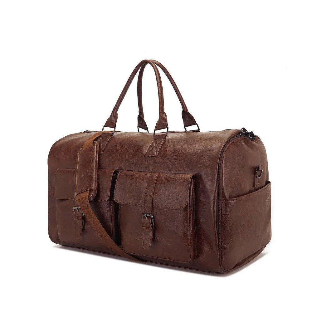 Travel Convenient Portable Garment Bag PU Leather Luggage Bag EX-STOCK Canada