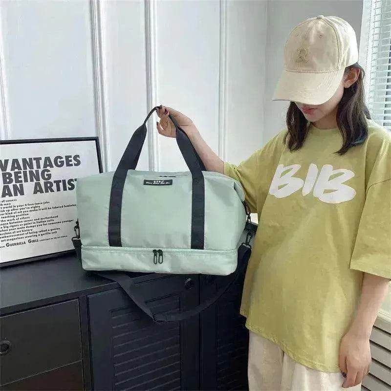 Travel Duffle Bag With Shoes Compartment Gym Waterfproof Handbag - EX-STOCK Canada