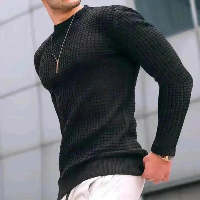 Trend Rundhals-Pullover Locker Gestricktes Langarm-Baumwolloberteil - EX-STOCK Canada