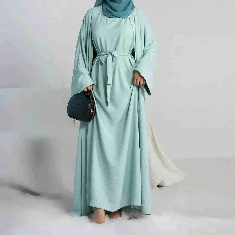Traje de dos piezas de color sólido Turquía Dubái - EX-STOCK Canada