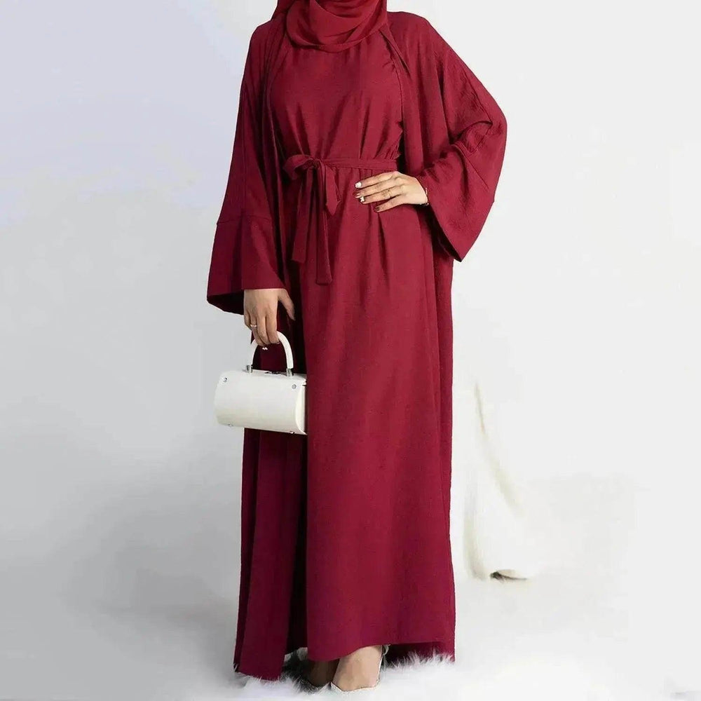 Traje de dos piezas de color sólido Turquía Dubái - EX-STOCK Canada