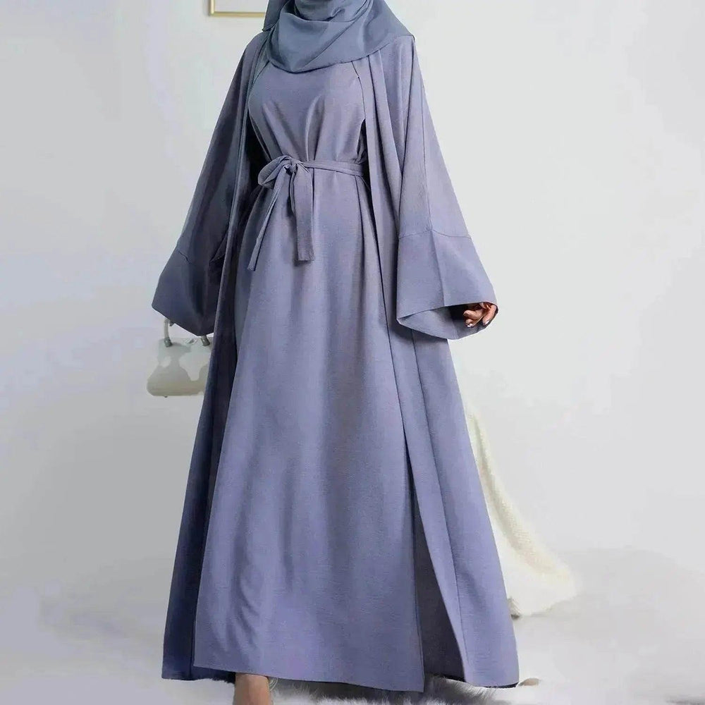 Traje de dos piezas de color sólido Turquía Dubái - EX-STOCK Canada
