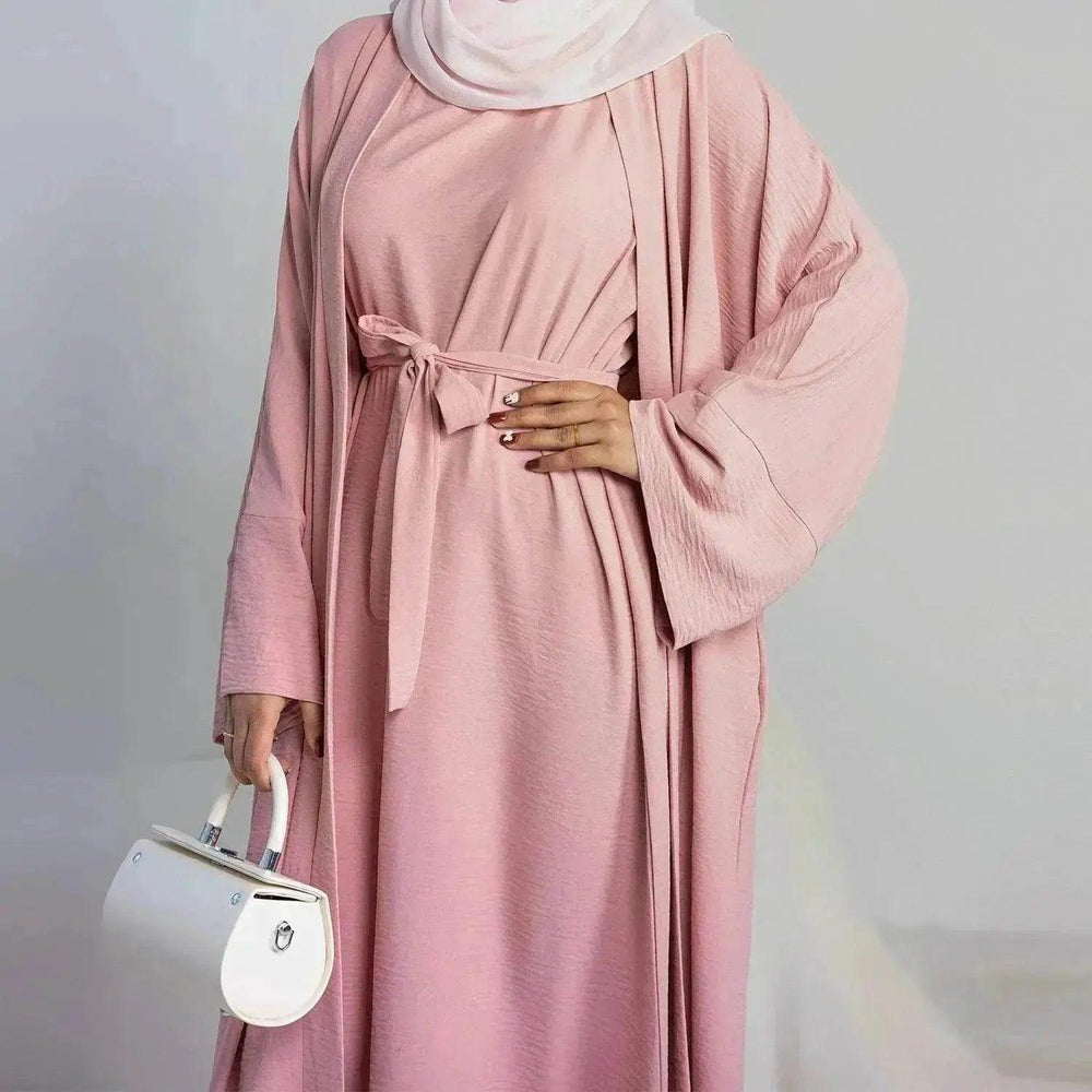 Traje de dos piezas de color sólido Turquía Dubái - EX-STOCK Canada