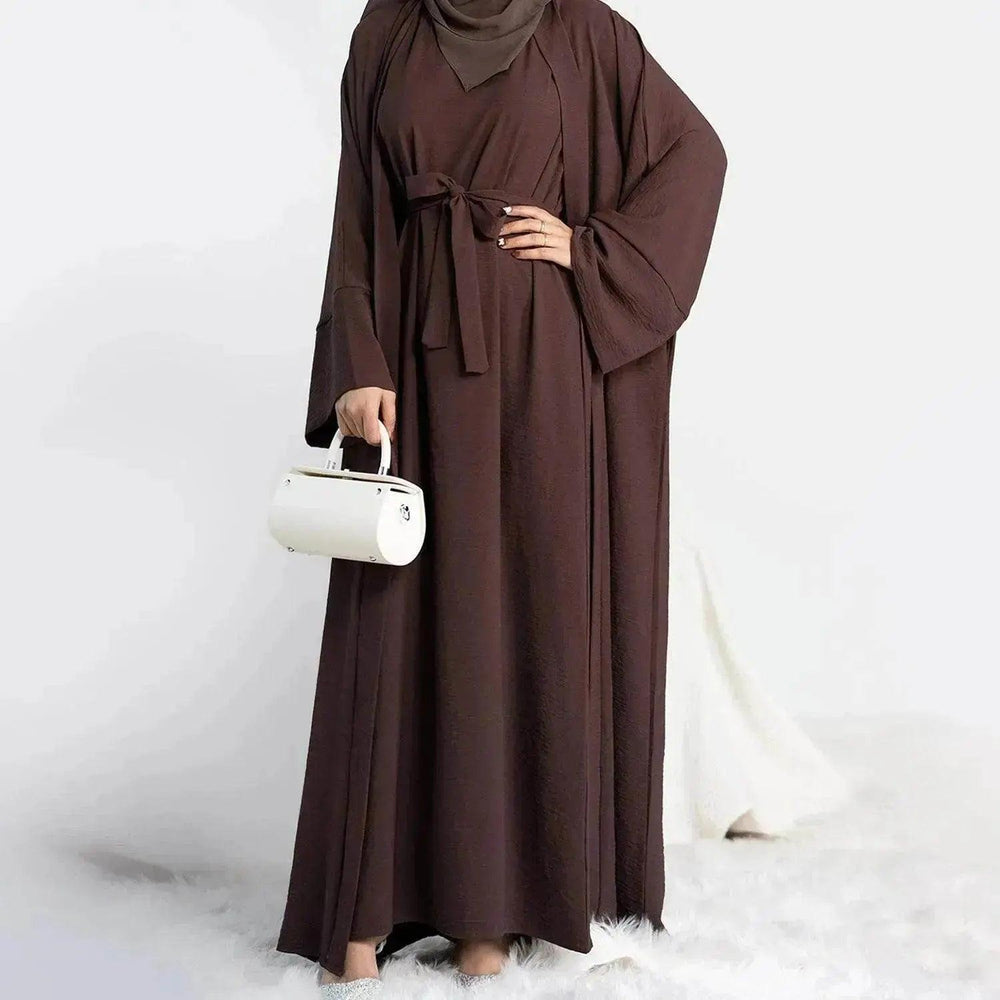 Traje de dos piezas de color sólido Turquía Dubái - EX-STOCK Canada