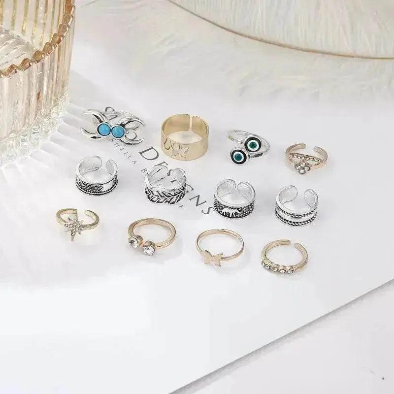 Anello per alluce Turchese Bicolore Set da 12 Pezzi - EX-STOCK Canada