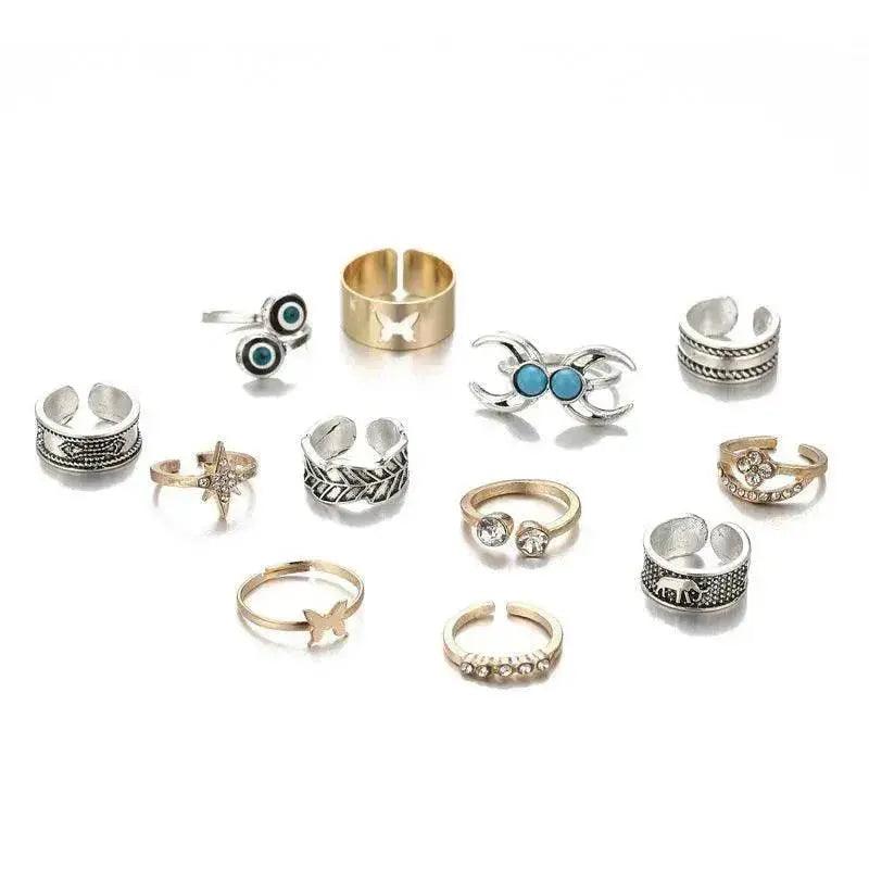 Anello per alluce Turchese Bicolore Set da 12 Pezzi - EX-STOCK Canada
