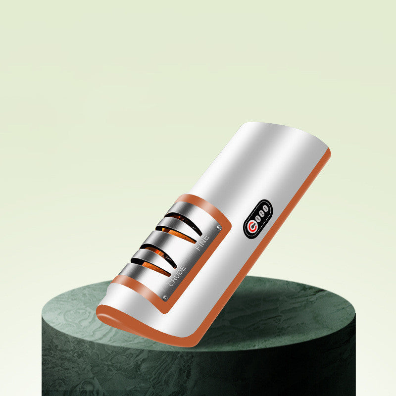 مبَرِّد سكاكين كهربائي قابل للشحن عبر USB أداة مطبخ تلقائية قابلة للتعديل لشحذ السكاكين والمقصات والطاحونة بسرعةEX-STOCK Canada
